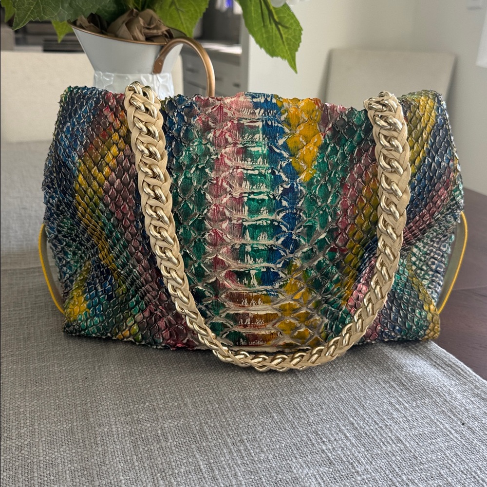 Ape Regina Firenze Vero Pitone Python Bag from Italy - Picture 2 of 7